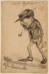 Caricature of Henri Cassinelli (‘Rufus Croutinelli’) (c. 1858)