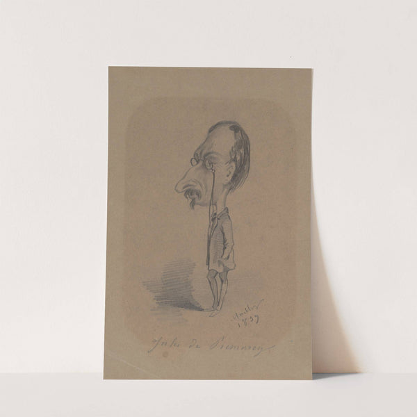 Caricature of Jules de Prémaray by Hippolyte Mailly