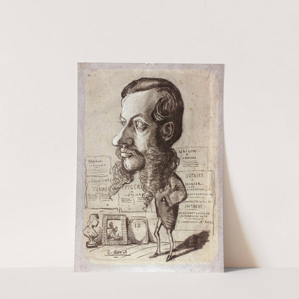 Caricature of Léon Manchon (1858) by Claude Monet