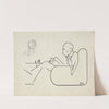 Caricature of Marcel Duchamp by Richard Boix