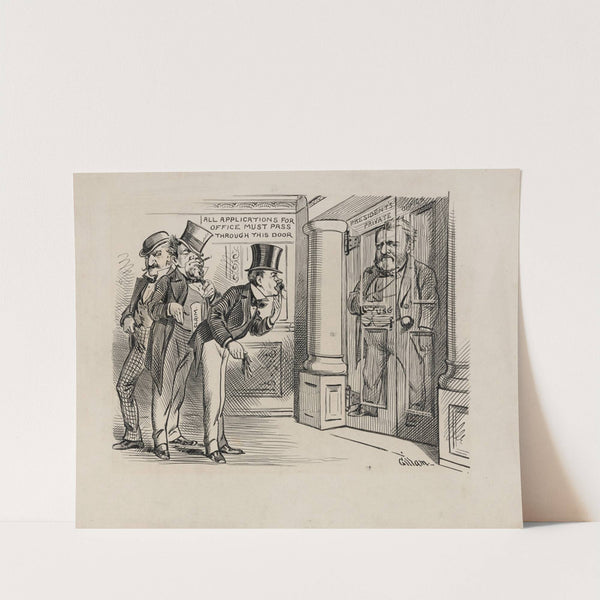 Caricature of President Grant controlling patronage by Bernard Gillam