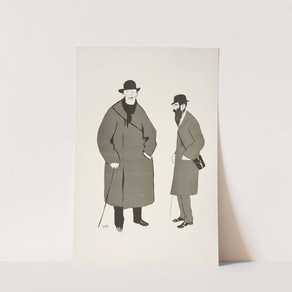 Caricature of two Jews (1904) by Georges Goursat (Sem)