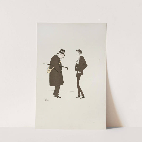 Caricature of two men (1904) by Georges Goursat (Sem)