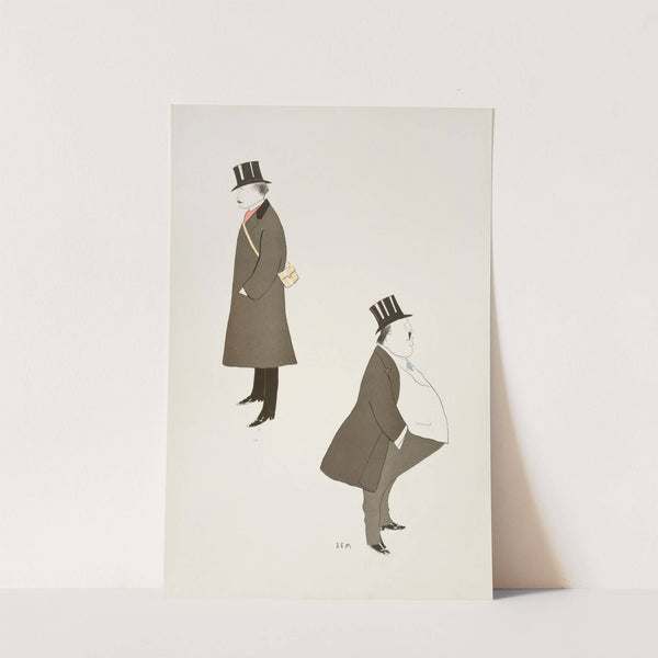 Caricature of two men. (1904) by Georges Goursat (Sem)