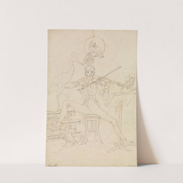 Caricature Self-Portrait by Edward Francis Burney