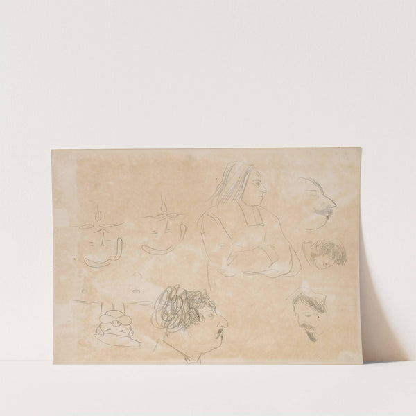 Caricature Sketches (1877) by Edgar Degas