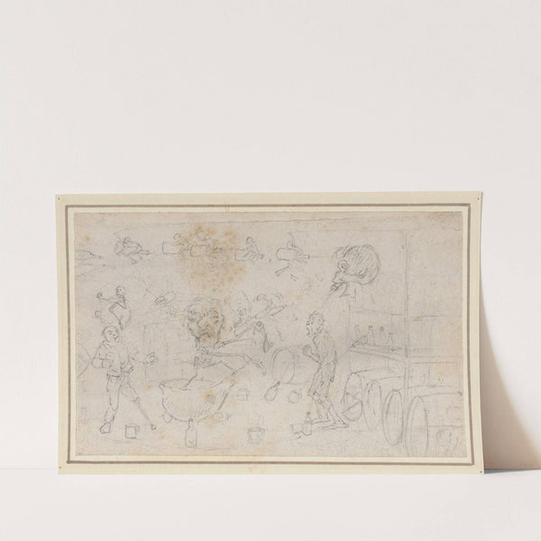 Caricature studies by William Heath