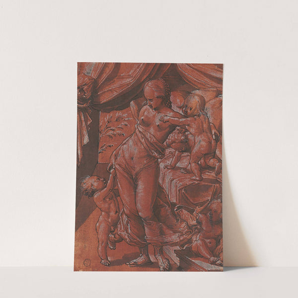 Caritas mit vier spielenden Kindern by Christoph Murer