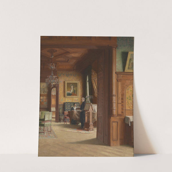 Carl Probst mit Gattin Gisela am Klavier (1920) by Carl Probst