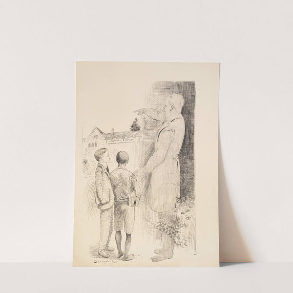 Carl Rhodes and his best Dad by Homer Davenport