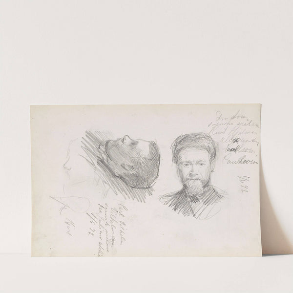 Carl Wilhelm Wilhelmson; Knut Hjalmar Alexander Caullvine by Signe Scheel