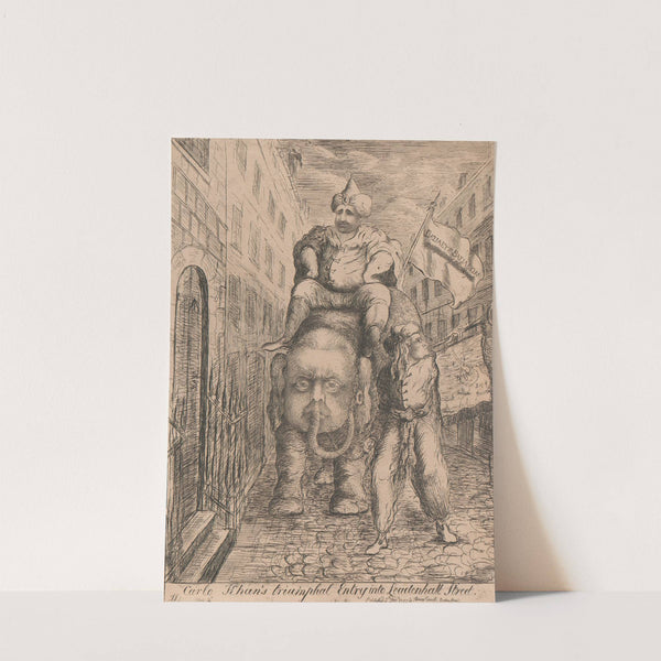 Carlo Khan’s Triumphal entry into Leadenhall Street (1783) by James Sayer