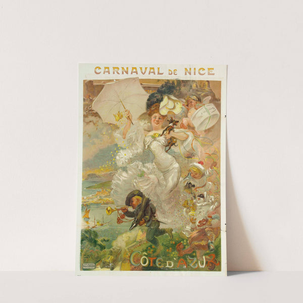 Carnaval De Nice Cote D’azur (Between 1880 And 1900) by Adolphe Léon Willette