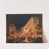 Carnival In Rome, The Feast Of Moccoletti by Ippolito Caffi