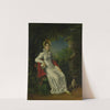 Carolina Ferdinanda Louisa of Sicily (1798-1870). Wife of Charles Ferdinand, Duc de Berry, in the Park of Bagatelle in the Bois de Boulogne (near Paris) (1820 - 1837) by François Gérard