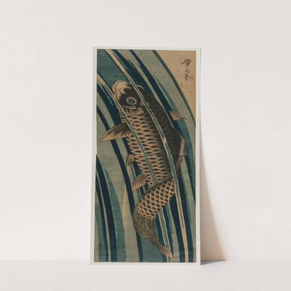 Carp Ascending a Waterfall (early or mid-1830s) by Keisai Eisen