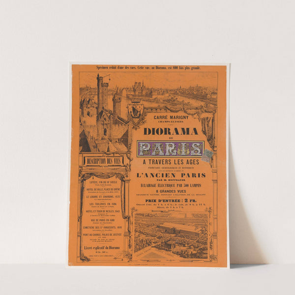 Carré Marigny, Champs-Elyssées. Diorama de Paris à travers les âges (1880) by Fédor Hoffbauer