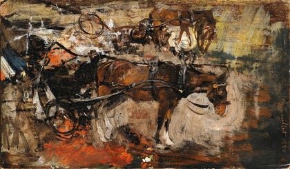 Carriage Horse, Avenue Trudaine, Paris, 14 July 1880