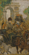 Carriage on the Avenue du Bois, Paris