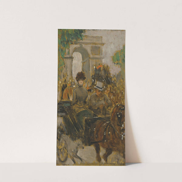 Carriage on the Avenue du Bois, Paris by James Tissot