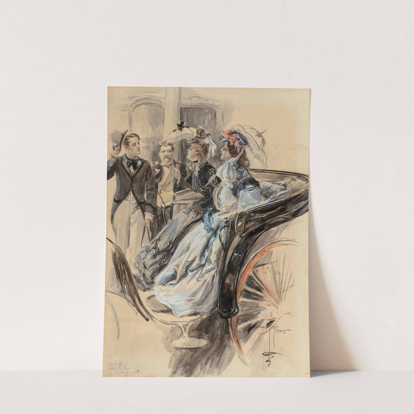 Carriage Ride (1904) by Harrison Fisher