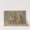 Carriage With Driver And Groom - Autumn by Constantin Guys