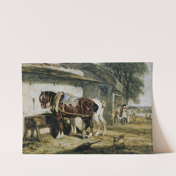 Cart Horses (1830) by Alexandre-Gabriel Decamps