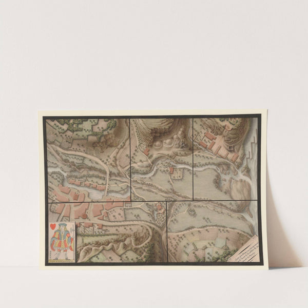 Carte géométrique, ou est representé par le lavis les localités et les accidents du terrein (1801) by Jean Jacques Lequeu