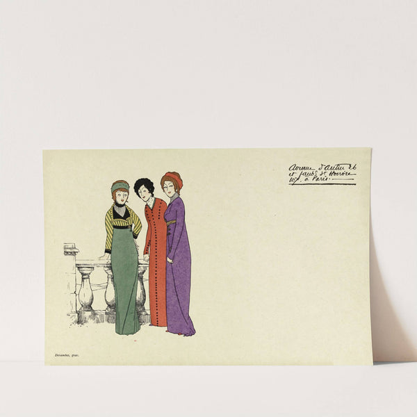 Carte publicitaire illustrée de la maison Poiret (1908) by Paul Iribe