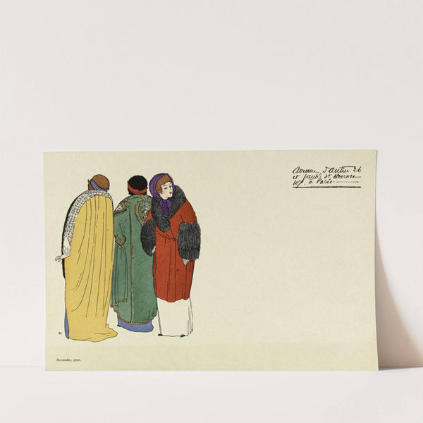 Carte publicitaire illustrée de la maison Poiret (1908) by Paul Iribe