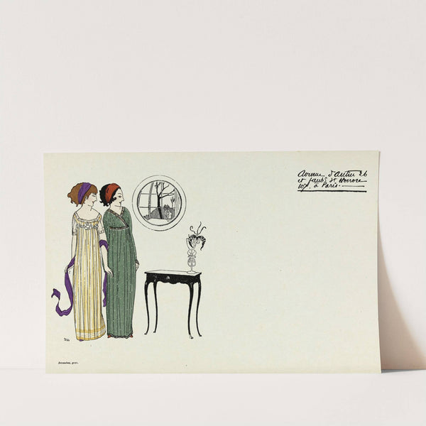 Carte publicitaire illustrée de la maison Poiret (1908) by Paul Iribe