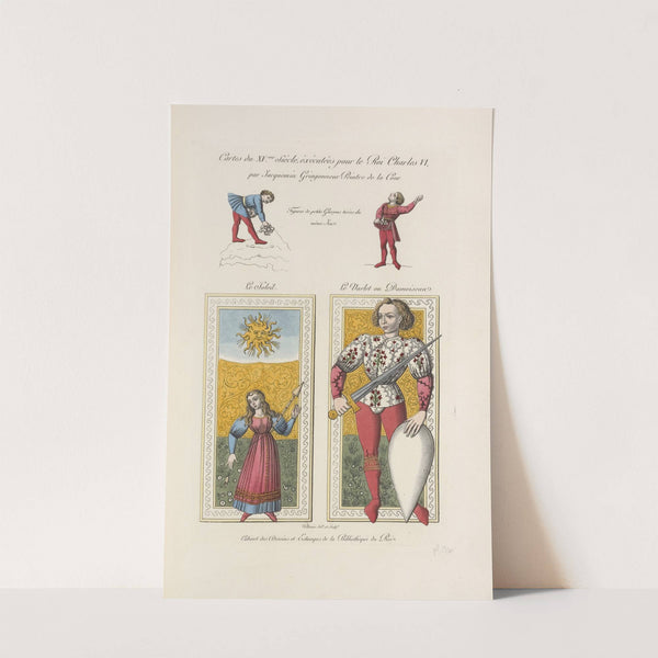 Cartes du XVme. siècle, éxécutées pour le roi Charles VI, par Jacquemin Gringonneur peintre de la cour (1839) by Nicolas Xavier Willemin