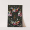 Cartouche Decorated with Swags and Sprays of Flowers by Jan Philips van Thielen
