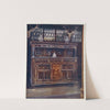 Carved and inlaid oak court cupboard. by Edwin Foley