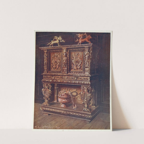 Carved bourgouignon credenze by Edwin Foley