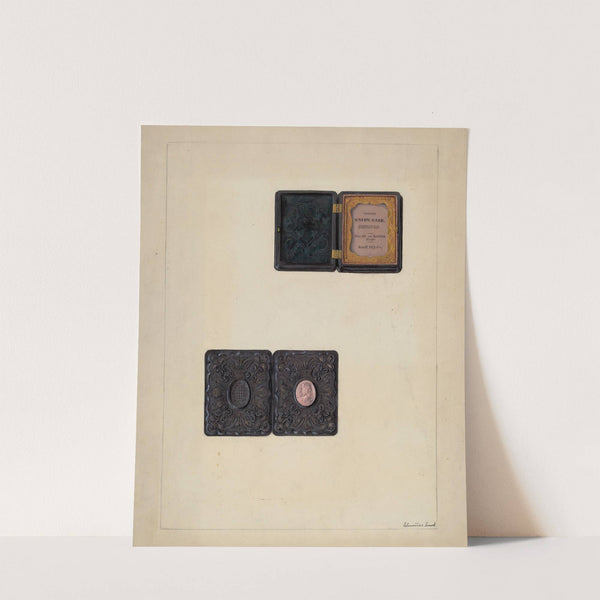 Carved Cameo in Daguerreotype Case by Clementine Fossek