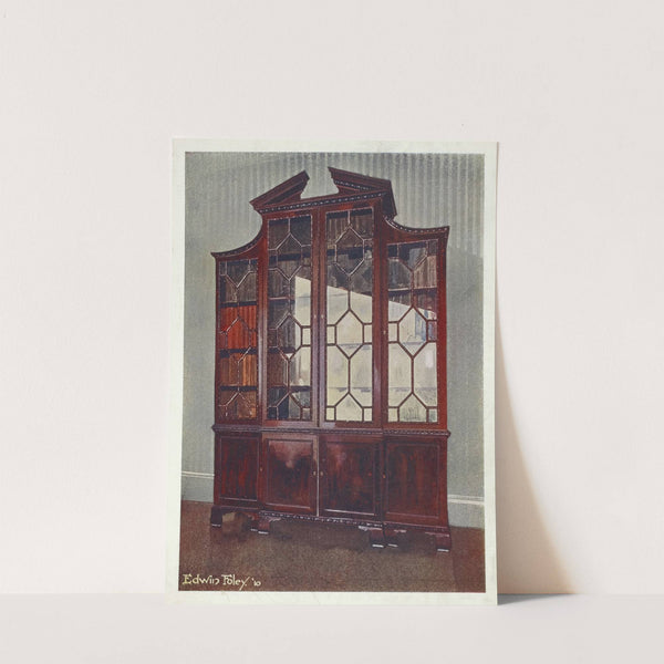 Carved Chippendale library bookcase by Edwin Foley
