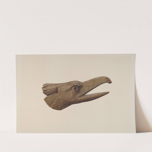 Carved Eagle Head by Lucille Chabot
