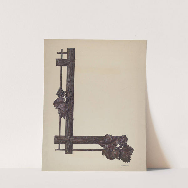 Carved Picture Frame by Adolph Opstad