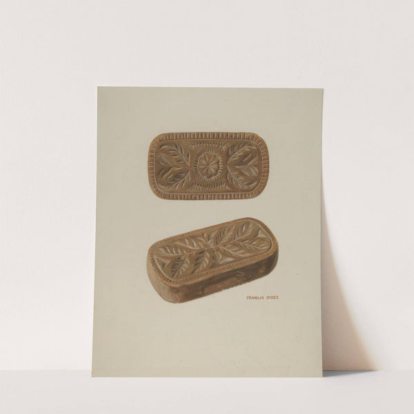 Carved Pinewood Mold by Franklyn Syres