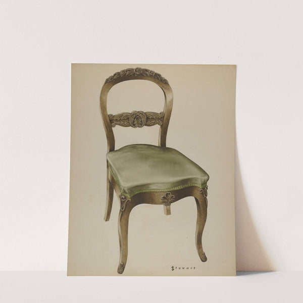 Carved Side Chair by Robert Stewart