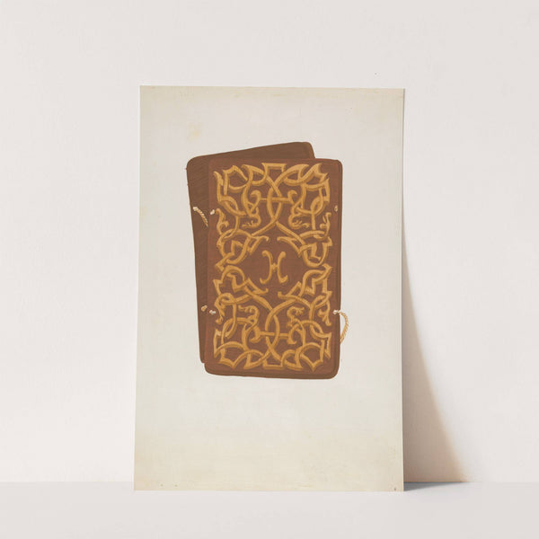 Carved Wood Book Cover by Natalie Simon