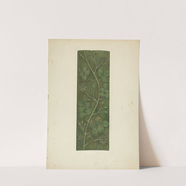 Carved Wood Panel by Edward Jewett