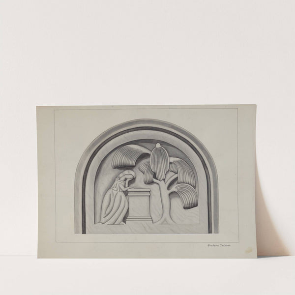Carving for a Tombstone (c. 1937) by Gordena Jackson