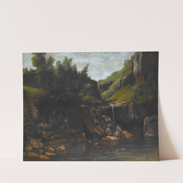 Cascade in a Rocky Landscape (1872-1874) by Gustave Doré