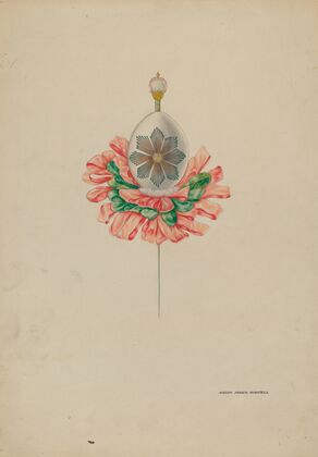 Cascarone (eggshell) Stick Pin