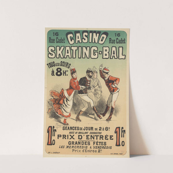 Casino 16 rue Cadet, skating-bal… Séances de jour… avec un brillant orchestre…mai 1876 (1876) by Jules Chéret