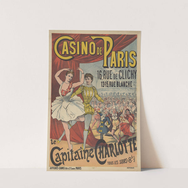 Casino de Paris, 16 rue de Clichy, 13-15 rue Blanche. Le capitaine Charlotte (1890) by Imp. Camis
