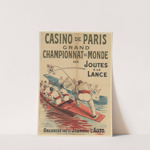 Casino de Paris. Grand championnat du monde des joutes à la lance (1904) by Georges Redon