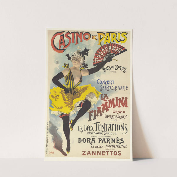 Casino de Paris. Programme tous les soirs. La Fiamina, grand divertissement (1895-1900) by Pal (Jean de Paleologue)